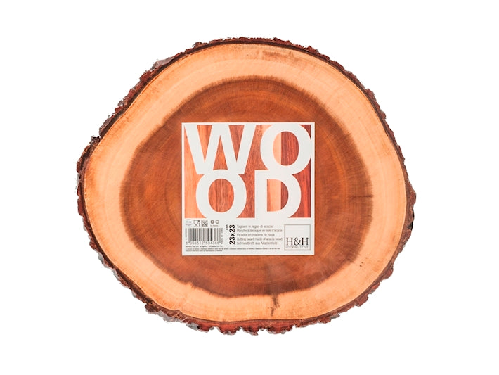 TAGLIERE WOOD TONDO IN LEGNO DI ACACIA - H&H