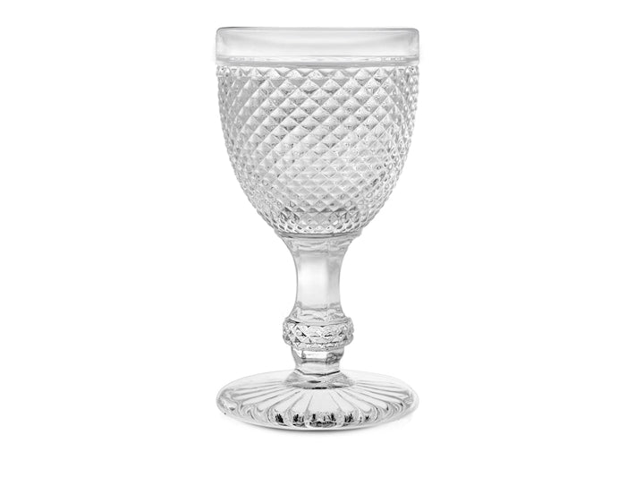CONFEZIONE DA 6 CALICI ACQUA VETRO FLUTE DIAMANTATO 29 CL - H&H