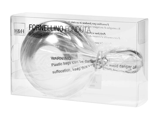 FORNELLINO IN ACCIAIO INOX PER FONDUTA - H&H