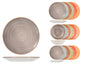 SERVIZIO TAVOLA 18 PZ STONEWARE COUPE OPERA - H&H
