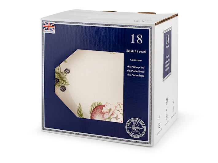 SERVIZIO TAVOLA 18 PZ EARTHENWARE DECORATO - CHURCHILL