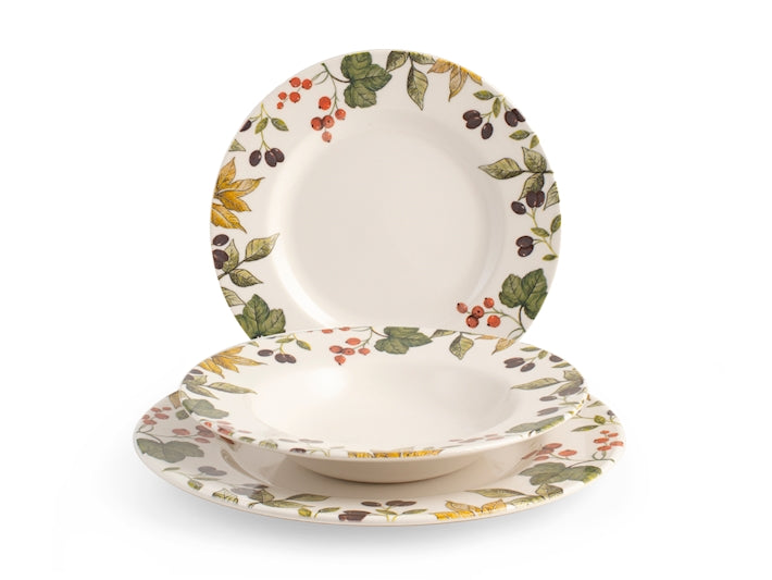 SERVIZIO TAVOLA 18 PZ EARTHENWARE FRUIT OF FOREST - H&H