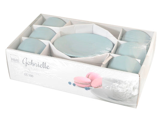CONFEZIONE DA 6 TAZZE CAFFE' CERAMICA GABRIELLE - H&H