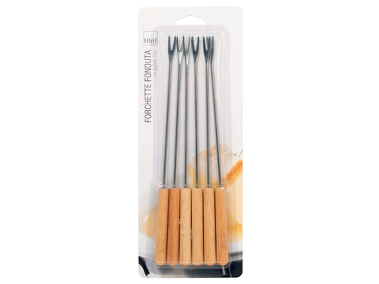 CONFEZIONE DA 6 FORCHETTE FONDUTA - H&H