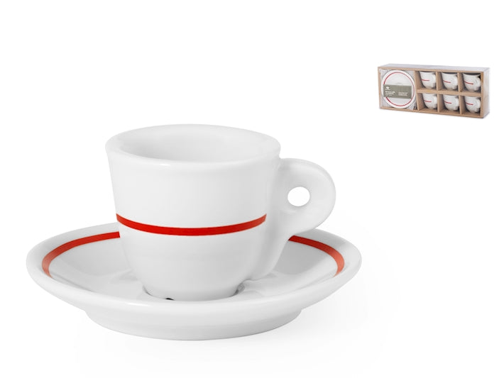 CONFEZIONE DA 6 TAZZE CAFFE' PORCELLANA - ROYAL NORFOLK