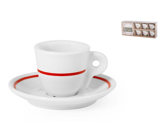 CONFEZIONE DA 6 TAZZE CAFFE' PORCELLANA - ROYAL NORFOLK