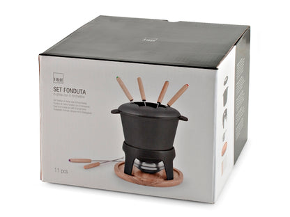 SERVIZIO FONDUTA IN GHISA NERA - H&H