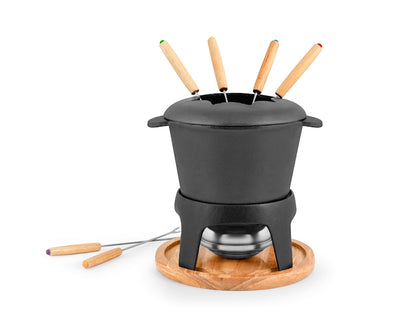 SERVIZIO FONDUTA IN GHISA NERA - H&H