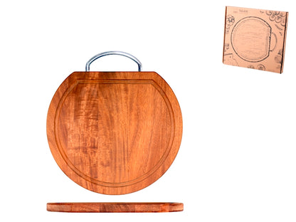 TAGLIERE TONDO IN LEGNO DI ACACIA - H&H