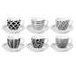 CONFEZIONE DA 6 TAZZE CAFFE' PORCELLANA MIRAGE - H&H