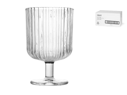 CONFEZIONE DA 6 CALICI VETRO LYRIC TRASPARENTE 26 CL - H&H