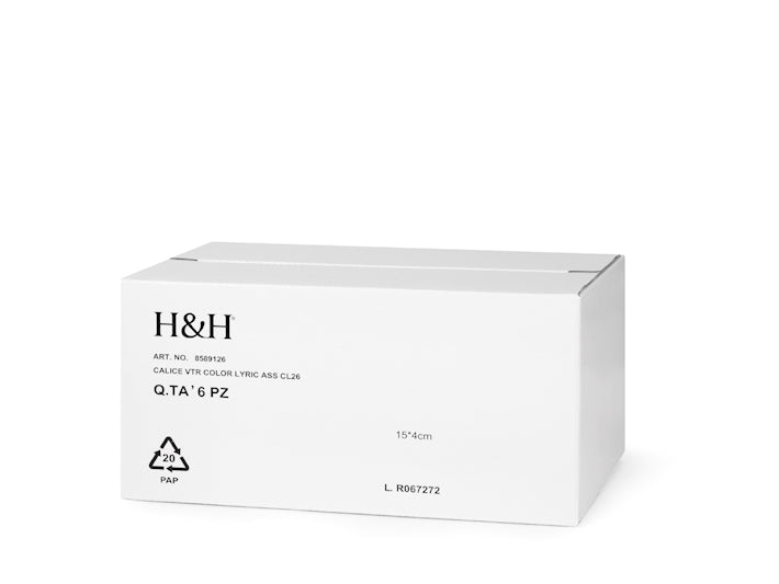 CONFEZIONE DA 6 CALICI VETRO LYRIC 26 CL - H&H