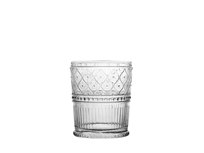 CONFEZIONE DA 6 BICCHIERI VETRO TRASPARENTE ROMANCE 34 CL - H&H