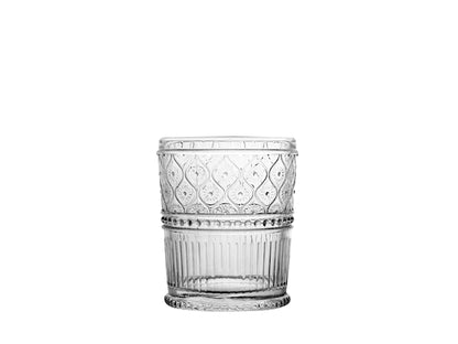 CONFEZIONE DA 6 BICCHIERI VETRO TRASPARENTE ROMANCE 34 CL - H&H