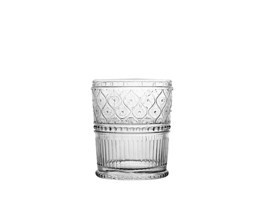 CONFEZIONE DA 6 BICCHIERI VETRO TRASPARENTE ROMANCE 34 CL - H&H