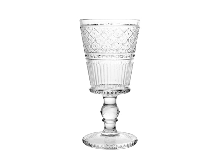 CONFEZIONE DA 6 CALICI VETRO TRASPARENTE ROMANCE 26 CL - H&H