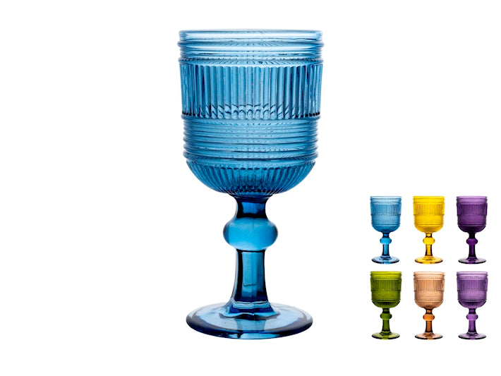 CONFEZIONE DA 6 CALICI VETRO HYDRA 24 CL - H&H