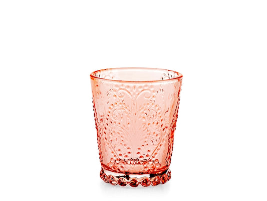 CONFEZIONE DA 6 BICCHIERI VETRO GARDEN ROSA ANTICO 35 CL - H&H