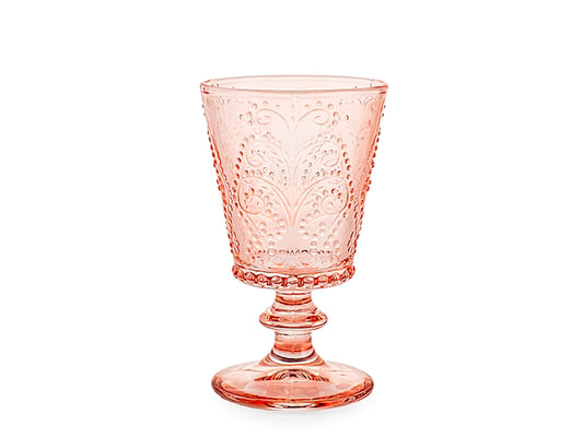 CONFEZIONE DA 4 CALICI VETRO GARDEN ROSA ANTICO 25 CL - H&H