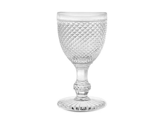 CONFEZIONE DA 6 CALICI VINO VETRO FLUTE DIAMANTATO 20 CL - H&H