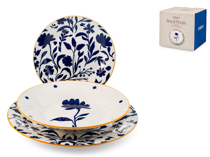 SERVIZIO TAVOLA 18 PZ PORCELLANA ROYAL PETALS - H&H