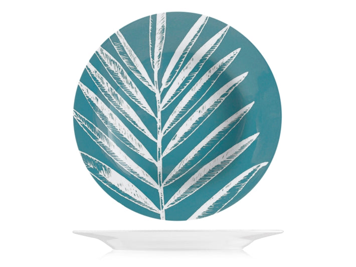 SERVIZIO TAVOLA 18 PZ PORCELLANA BLUE FOLIAGE - H&H