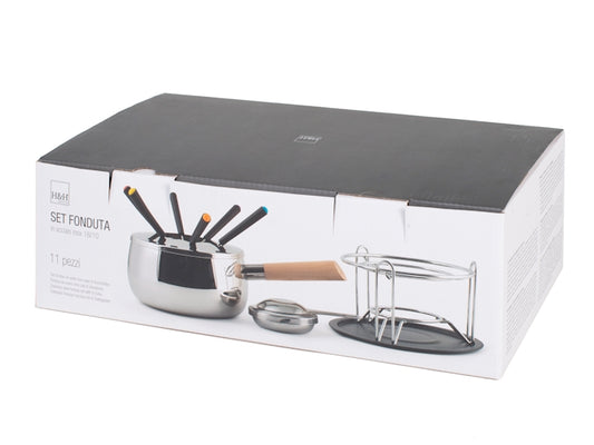 SERVIZIO FONDUTA IN ACCIAIO INOX - H&H