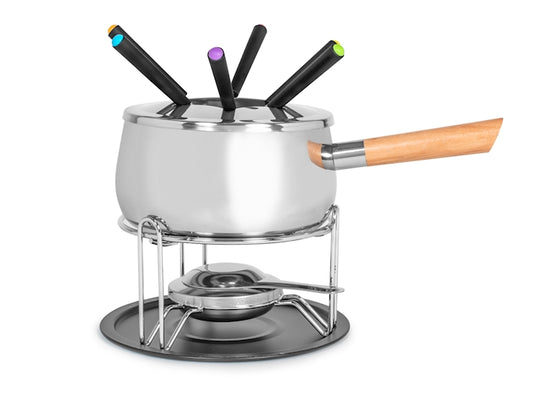 SERVIZIO FONDUTA IN ACCIAIO INOX - H&H