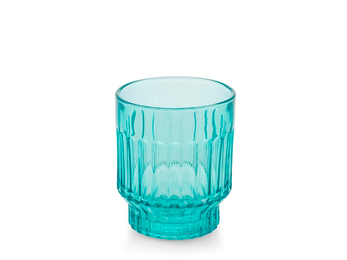 CONFEZIONE DA 6 BICCHIERI VETRO ATENA AZZURRO 28 CL - H&H