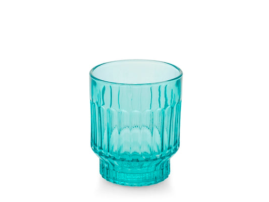CONFEZIONE DA 6 BICCHIERI VETRO ATENA AZZURRO 28 CL - H&H
