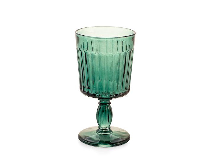 CONFEZIONE DA 6 CALICI VETRO ATENA VERDE 26 CL - H&H