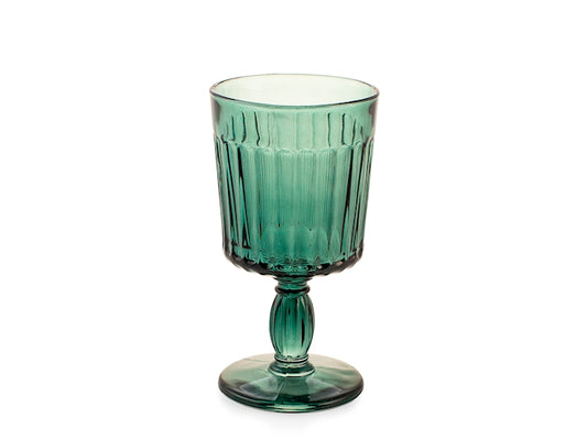 CONFEZIONE DA 6 CALICI VETRO ATENA VERDE 26 CL - H&H