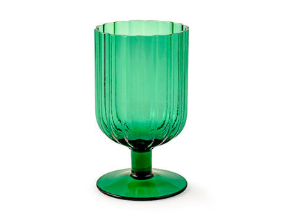 CONFEZIONE DA 6 CALICI VETRO MARGARET VERDE 33 CL - H&H