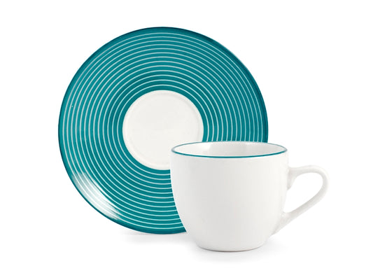 CONFEZIONE DA 6 TAZZE CAFFE' PORCELLANA ECHO - H&H
