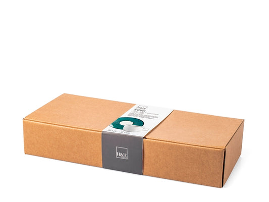 CONFEZIONE DA 6 TAZZE CAFFE' PORCELLANA ECHO - H&H