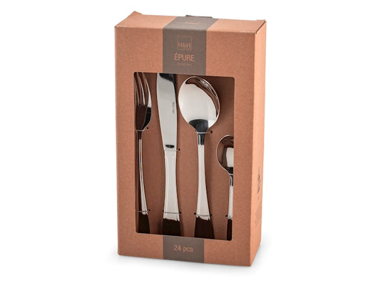 SERVIZIO POSATE 24 PZ INOX EPURE - H&H