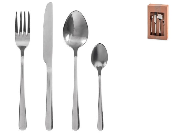 SERVIZIO POSATE 24 PZ INOX BRILLANT - H&H