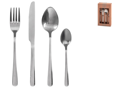 SERVIZIO POSATE 24 PZ INOX BRILLANT - H&H