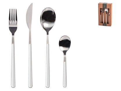 SERVIZIO POSATE 24 PZ INOX NOVA BIANCO - H&H