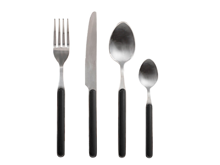 SERVIZIO POSATE 24 PZ INOX DOMO NERO - HOME