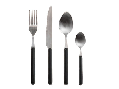 SERVIZIO POSATE 24 PZ INOX DOMO NERO - HOME