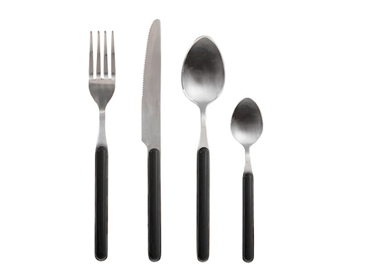 SERVIZIO POSATE 24 PZ INOX DOMO NERO - HOME