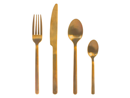 SERVIZIO POSATE 24 PZ INOX PULSE ORO - H&H