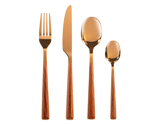 SERVIZIO POSATE 24 PZ INOX SYLVA ORO - H&H