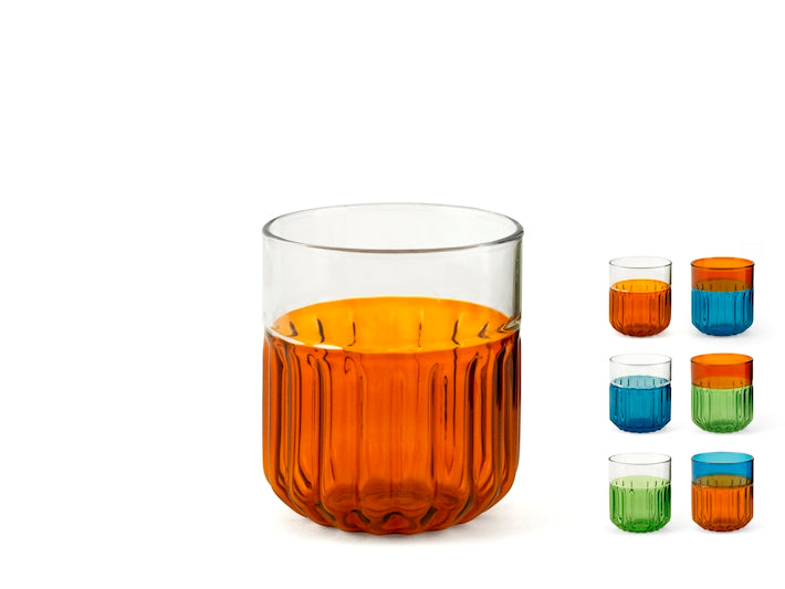 CONFEZIONE DA 6 BICCHIERI VETRO BOROSILICATO FACTORY 37 CL - H&H