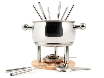 SERVIZIO FONDUTA IN ACCIAIO INOX - H&H