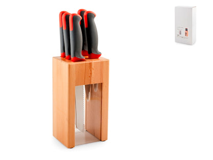 CEPPO DA 5 COLTELLI IN LEGNO - H&H