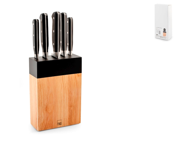 CEPPO DA 5 COLTELLI IN LEGNO - H&H