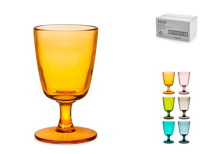 CONFEZIONE DA 6 CALICI VETRO SATURNO 28 CL - H&H