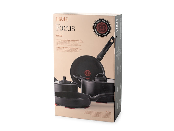 BATTERIA 8 PZ ANTIADERENTE FOCUS - H&H